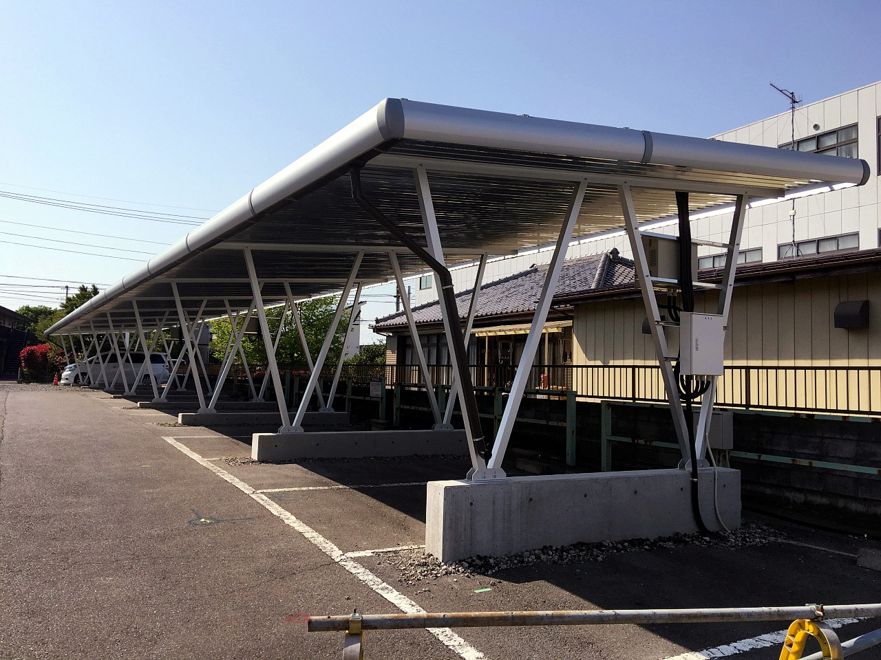 Ground Mounting structure for carport