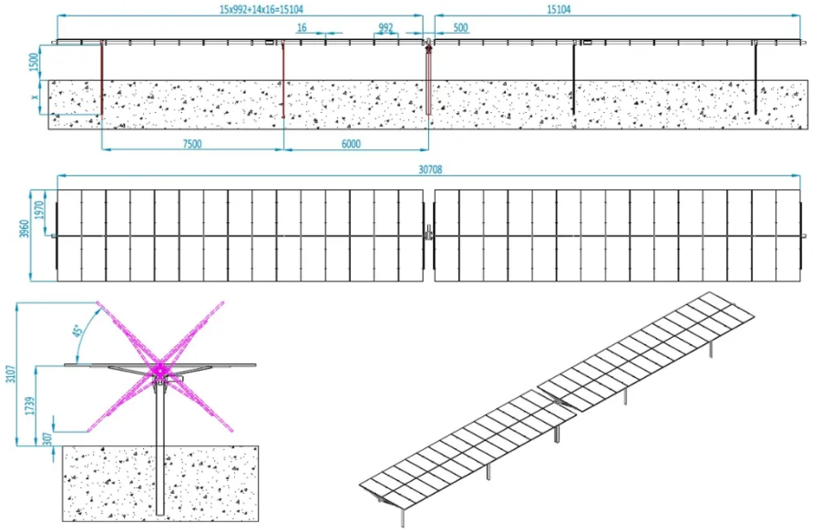 Single Axis Solar Tracking System