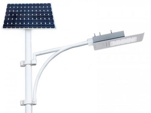 Integrated solar street light